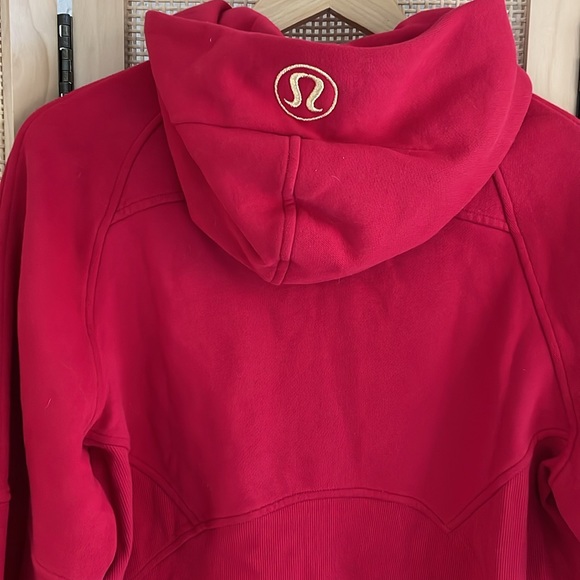 NWT LULULEMON SCUBA OVERSIZED HALF-ZIP HOODIE NEW YEAR SIZE XS/SMALL DARK RED - Picture 6 of 7
